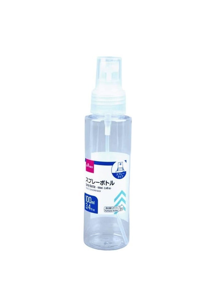 Daiso Clear Spray Bottle - 100ml Portable Travel Size Fine Mist Atomizer - Image 1